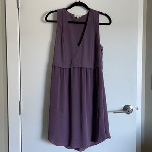 Aritzia Wilfred Vignette Silk Dress Lilac